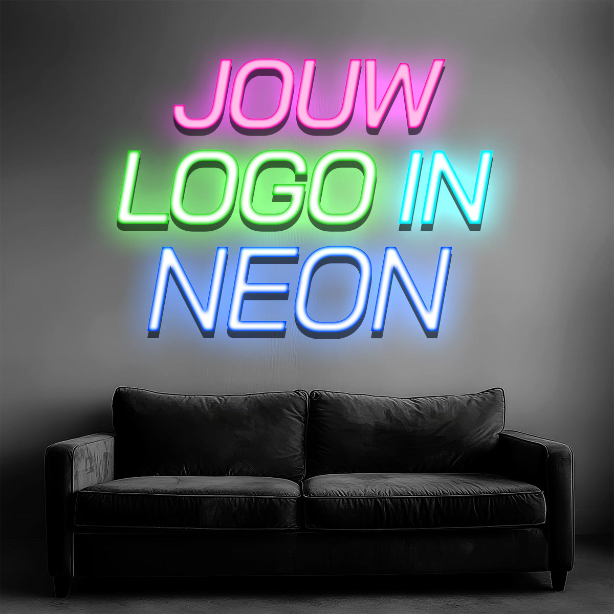 Logo of Tekst in NEON | 10+ Jaar Levensduur | Je Eigen Neon Sign | Voor Binnen & Buiten | Upload Je Logo | Neon The Way | € 89,95